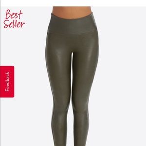 Spanx Faux Leather GREY leggings - Barely worN